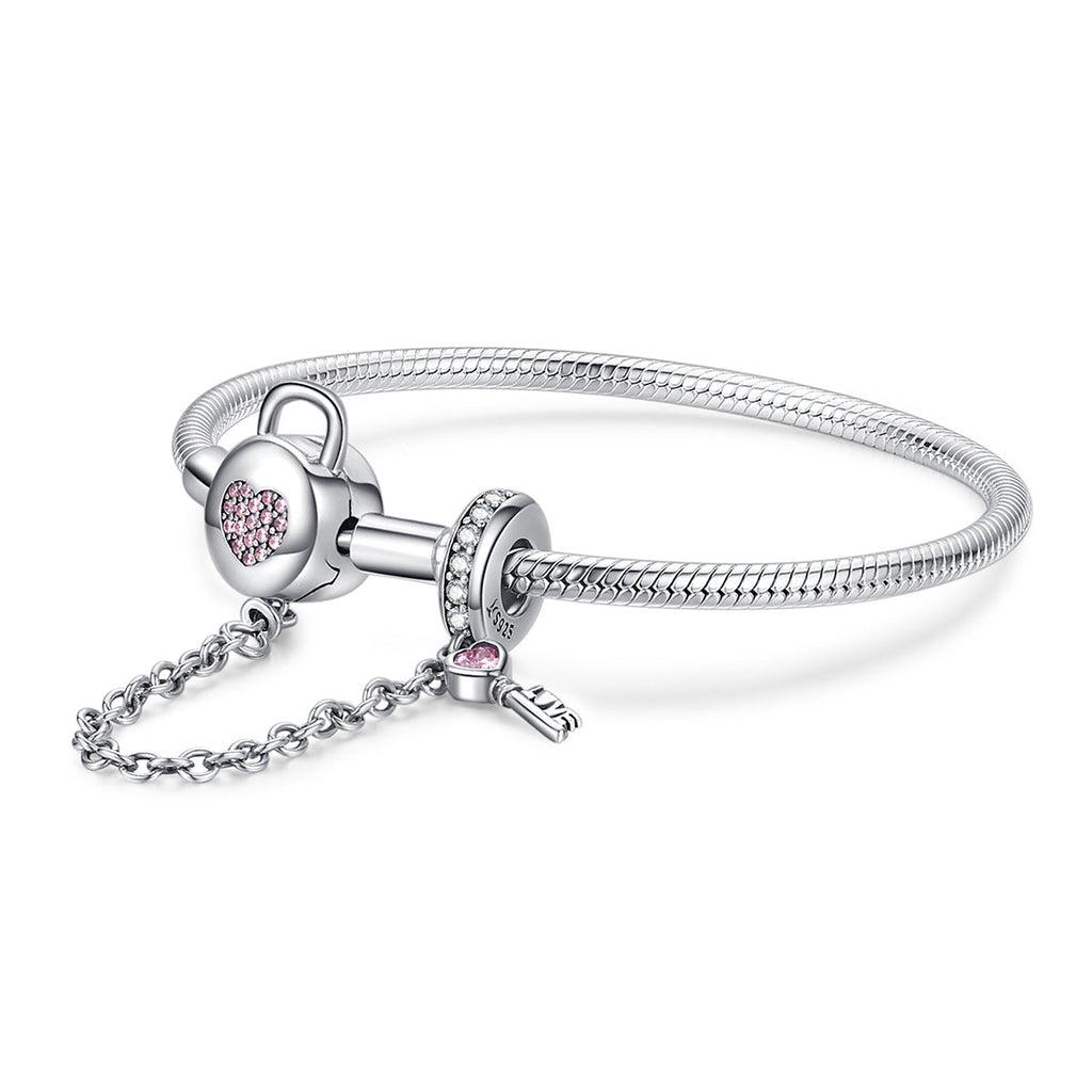 925 Sterling Silver Bracelet 17cm for Women