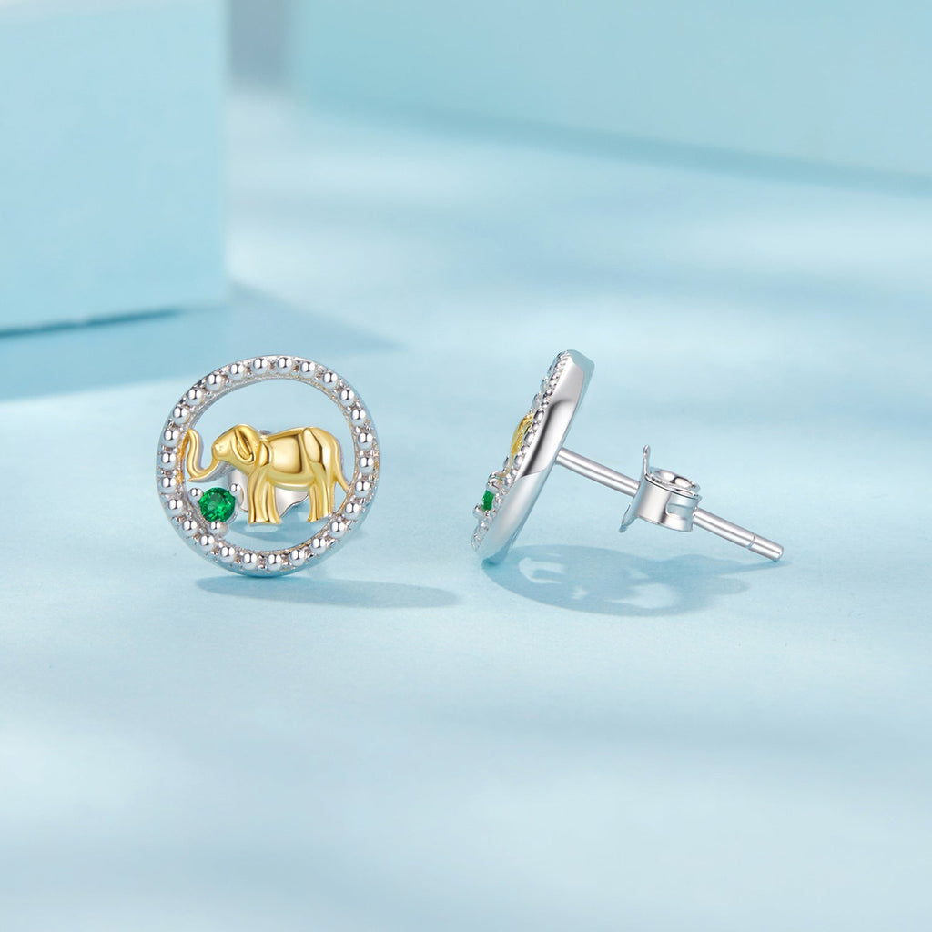 925 Sterling Silver Earrings with CZ in White Gold Plated for Women