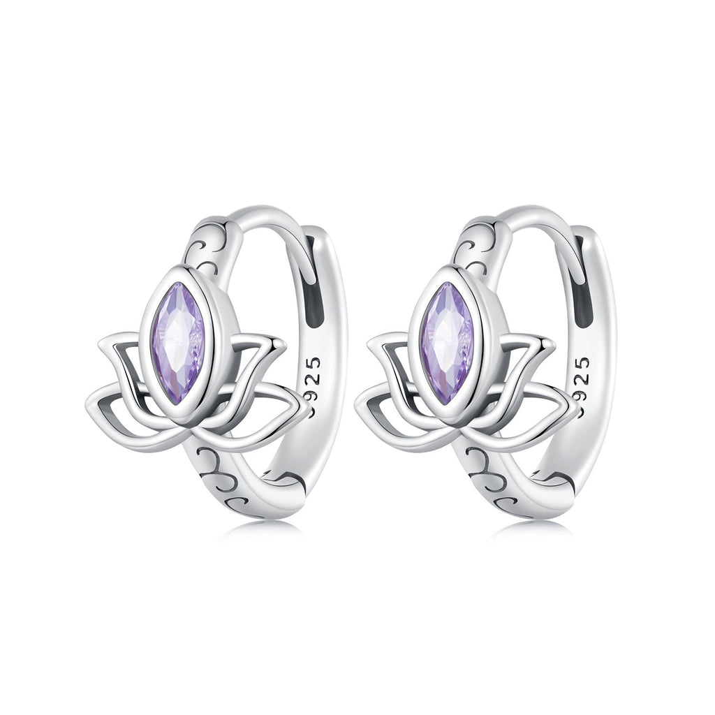 925 Sterling Silver Earrings with Pavé Setting CZ - 1.3x1.0cm - Oxidized Silver for Women