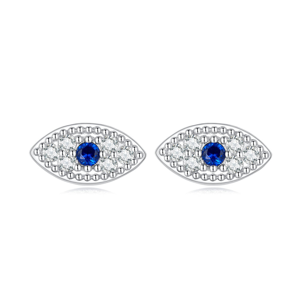 925 Sterling Silver & Pavé Setting CZ Earrings