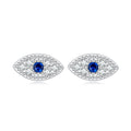 925 Sterling Silver & Pavé Setting CZ Earrings