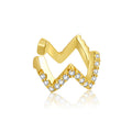 925 Sterling Silver Plated Platinum Pavé CZ Earrings for Women