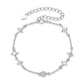 925 Sterling Silver 15+6cm Pavé Setting CZ Bracelet for Women