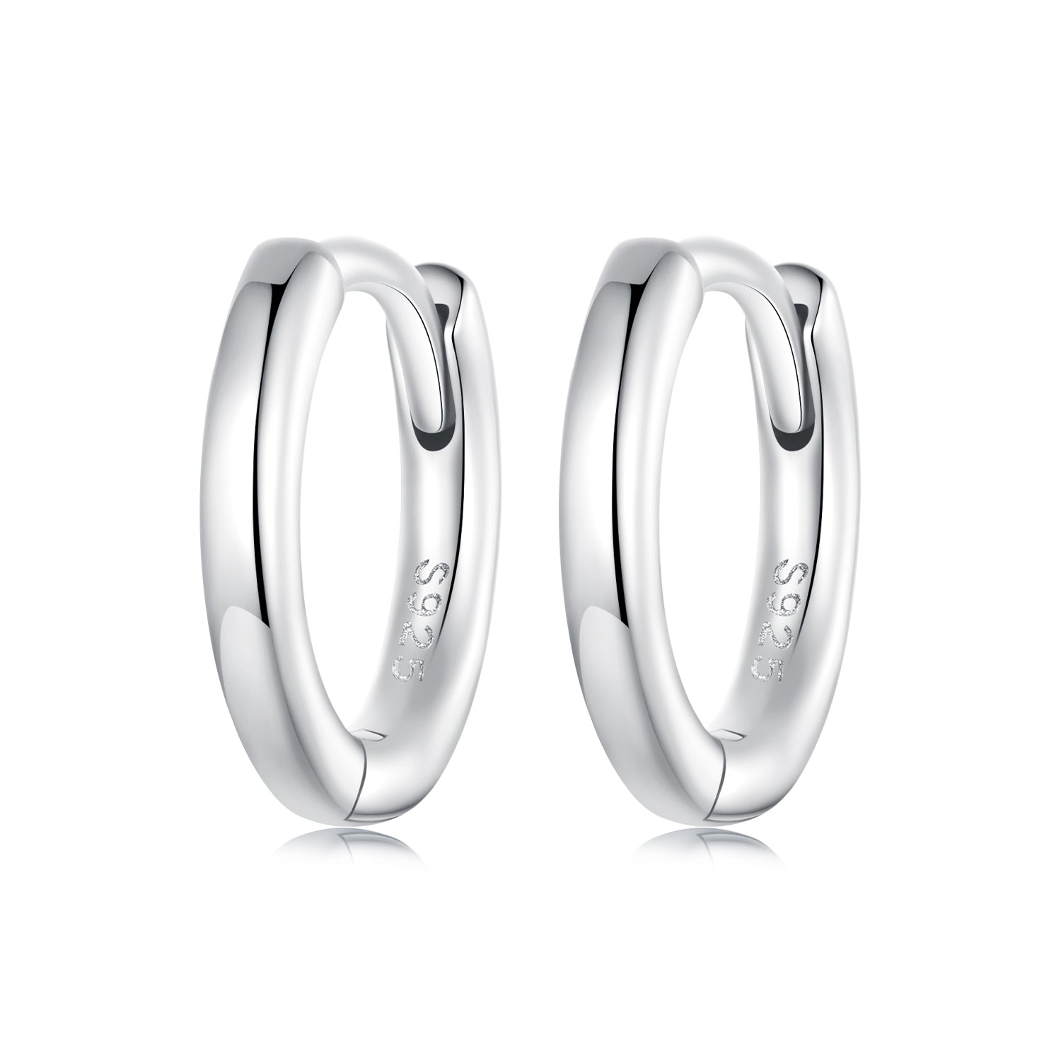 925 Sterling Silver & White Gold Plated Earrings for Women