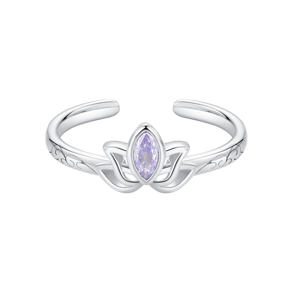 925 Sterling Silver 1.9mm Pavé Setting White Gold Plated Ring