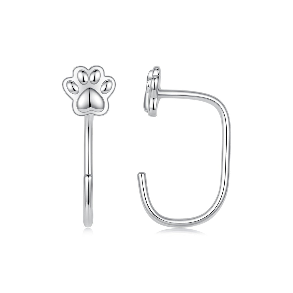 925 Sterling Silver Plated White Gold Earrings for Women