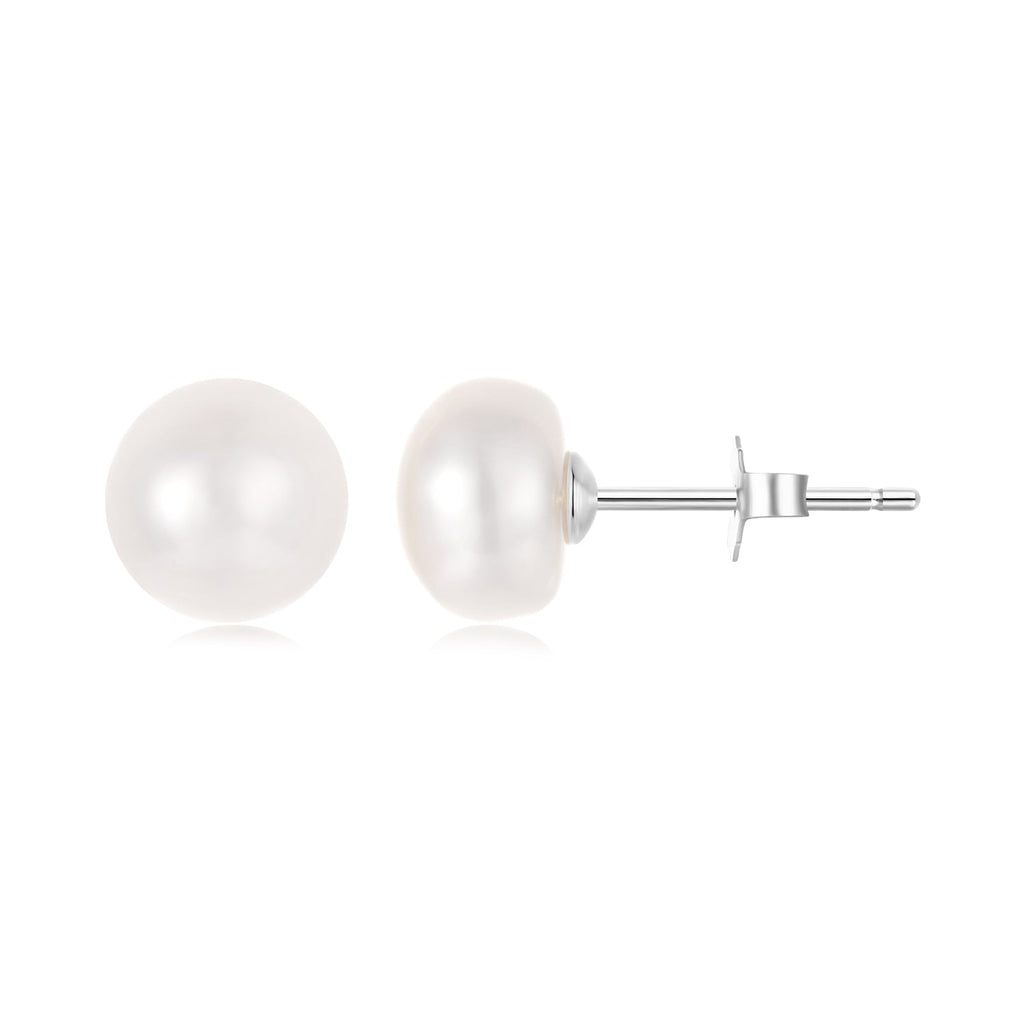 925 Sterling Silver Freshwater Pearl Earrings for Women