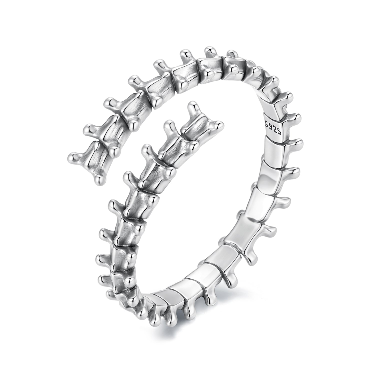 925 Sterling Silver Oxidized Silver Width 0.22-0.37cm Rings