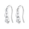 925 Sterling Silver White Gold Plated Earrings