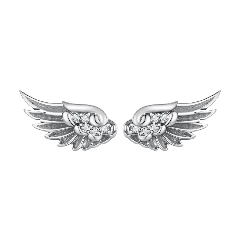 925 Sterling Silver Oxidized Pavé CZ Earrings