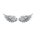 925 Sterling Silver Oxidized Pavé CZ Earrings