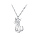 925 Sterling Silver 16mm x 10mm Platinum Plated Necklace for Unisex