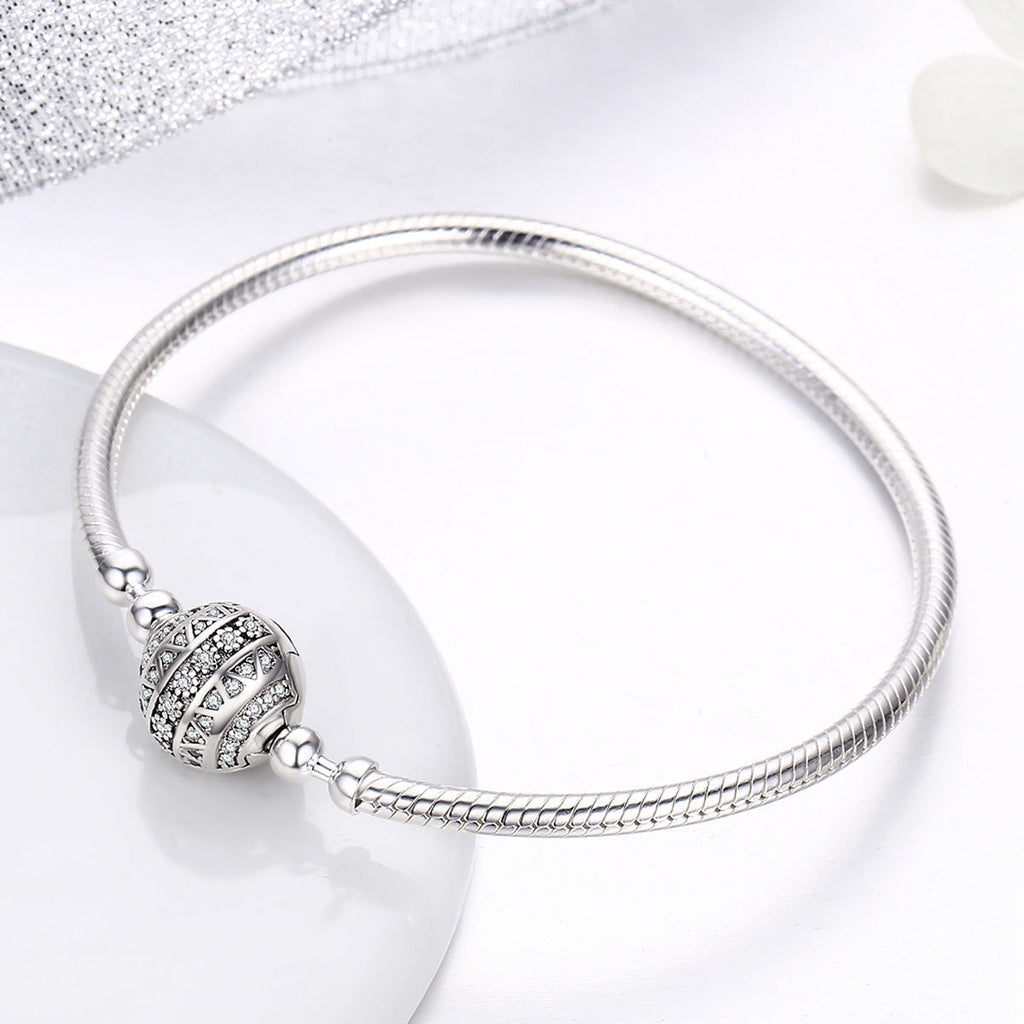 925 Sterling Silver SCB Bracelet Style Nan Size 17.0 for Women