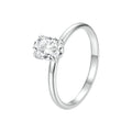 925 Sterling Silver Moissanite 1ct Ring Size 8