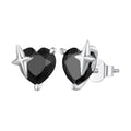 925 Sterling Silver Earrings with Pavé Setting and CZ