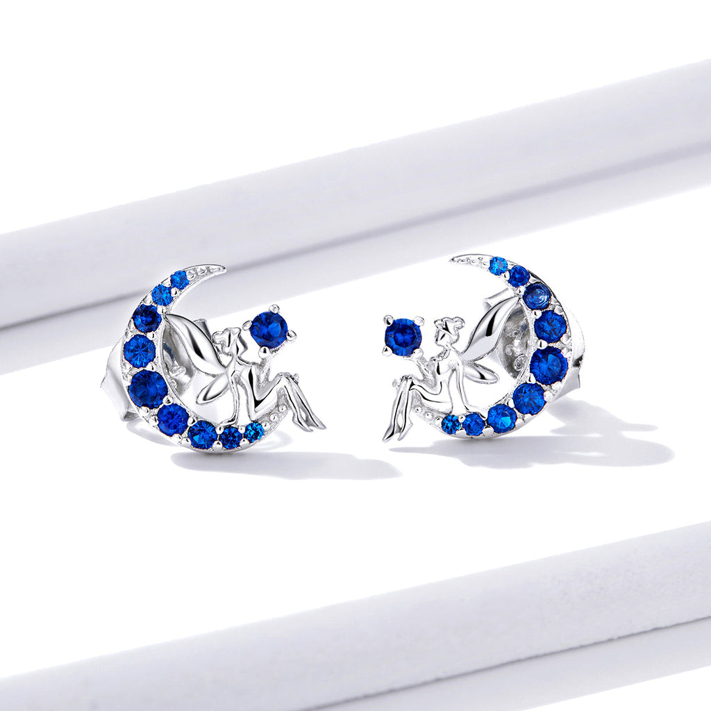 925 Sterling Silver Plated Platinum Pavé Setting CZ Earrings