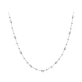 925 Sterling Silver 40+5cm White Gold Plated Necklace for Women