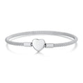 925 Sterling Silver Bracelet 17.0cm Inner Diameter for Women