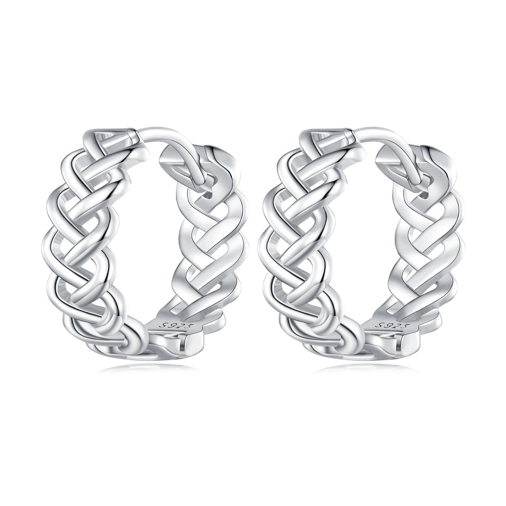 925 Sterling Silver Earrings with Platinum Plating for Women