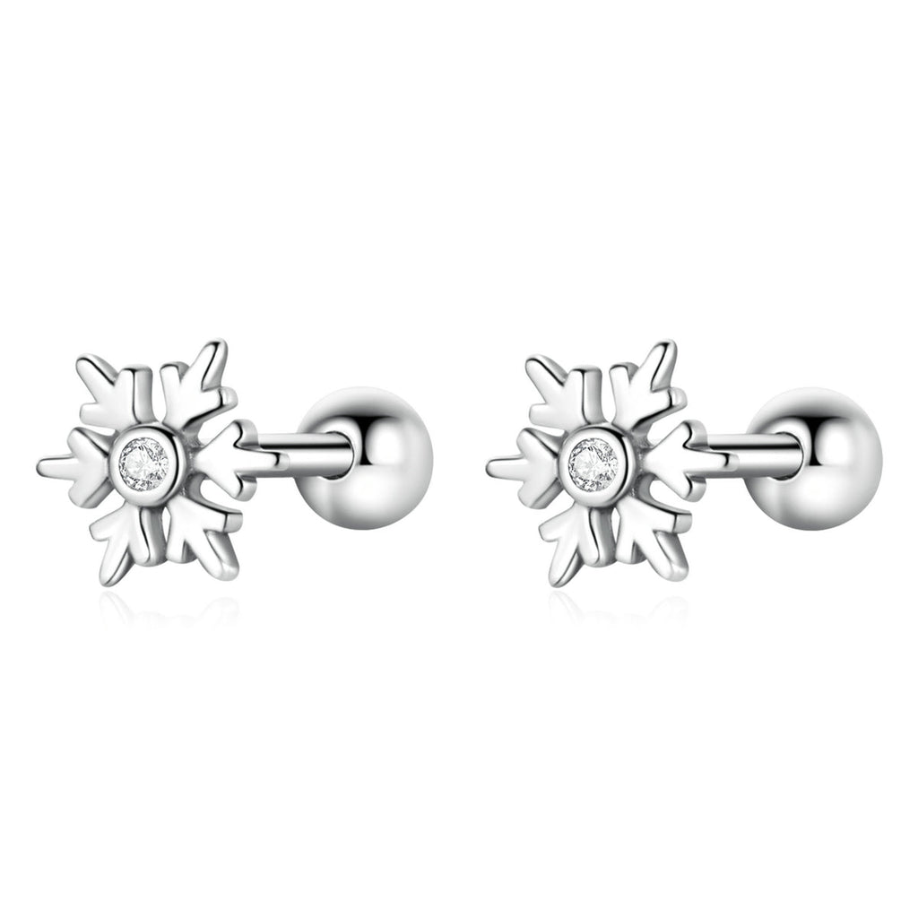 925 Sterling Silver Earrings with Pavé Setting and Oxidized Finish