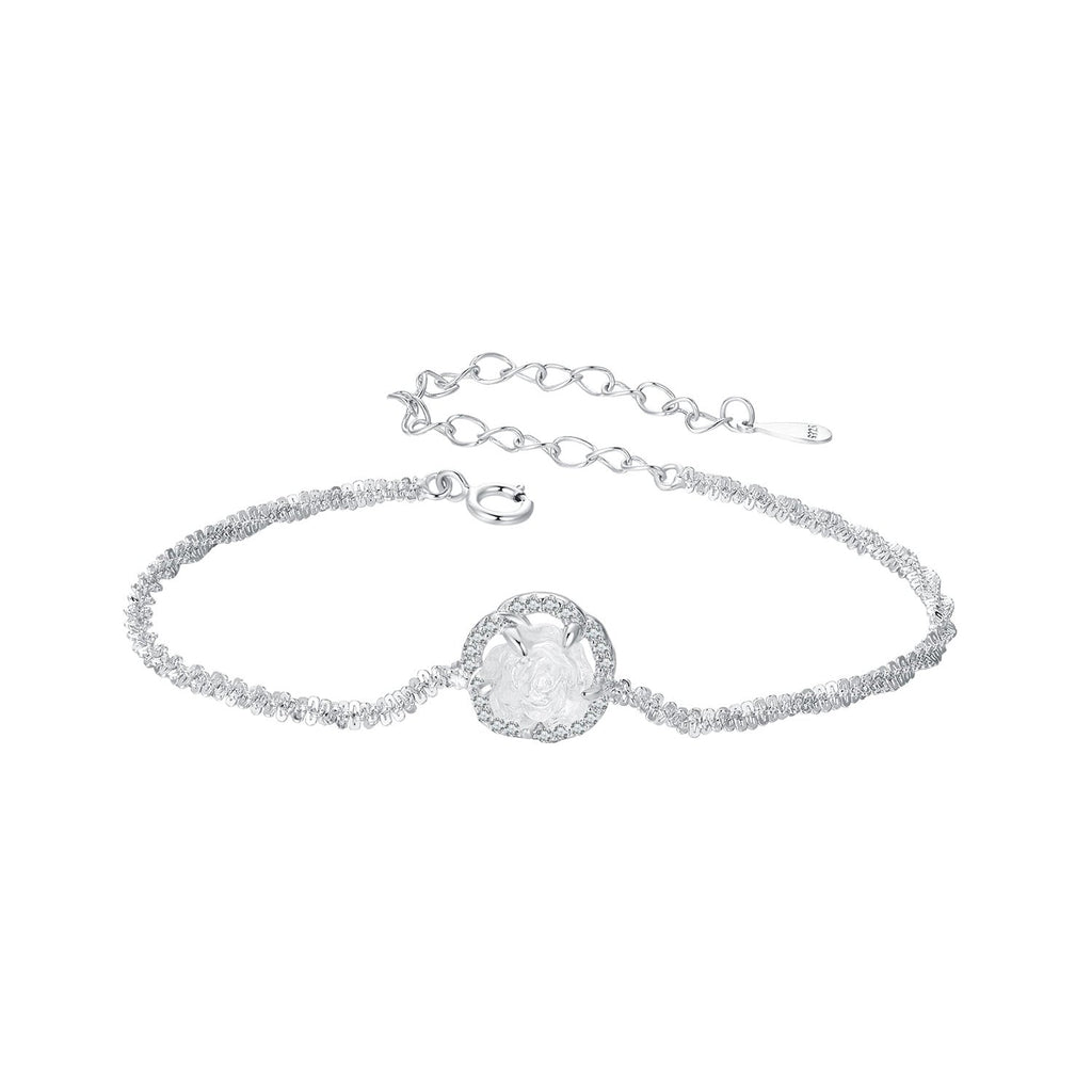 925 Sterling Silver Bracelet 150mm with CZ and Resin