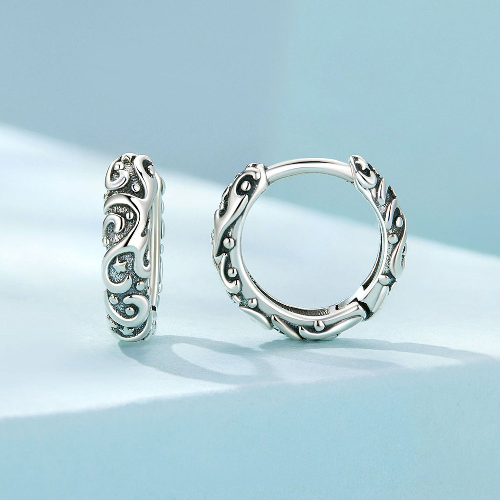 925 Sterling Silver Oxidized Earrings for Women