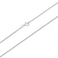 925 Sterling Silver + Plated White Gold 40cm Necklace