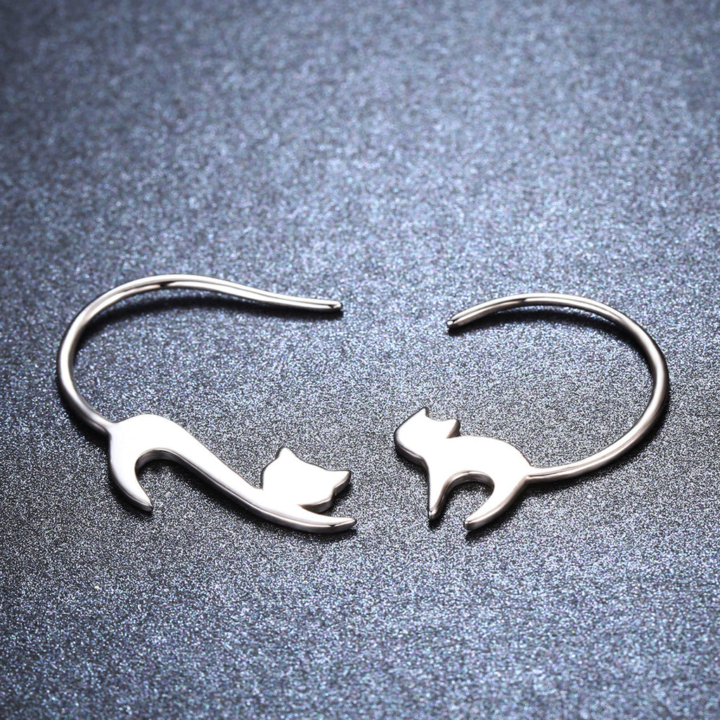 925 Sterling Silver Earrings for Women - 3*2.5cm, Platinum Plated