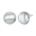 925 Sterling Silver 1.4cm White Gold Plated Earrings