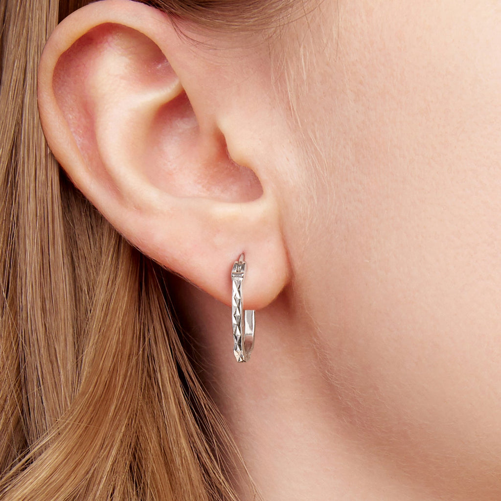925 Sterling Silver Hoop Earrings for Women