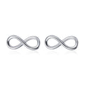 925 Sterling Silver Earrings for Women - 0.6*1.3 cm, Plated Platinum