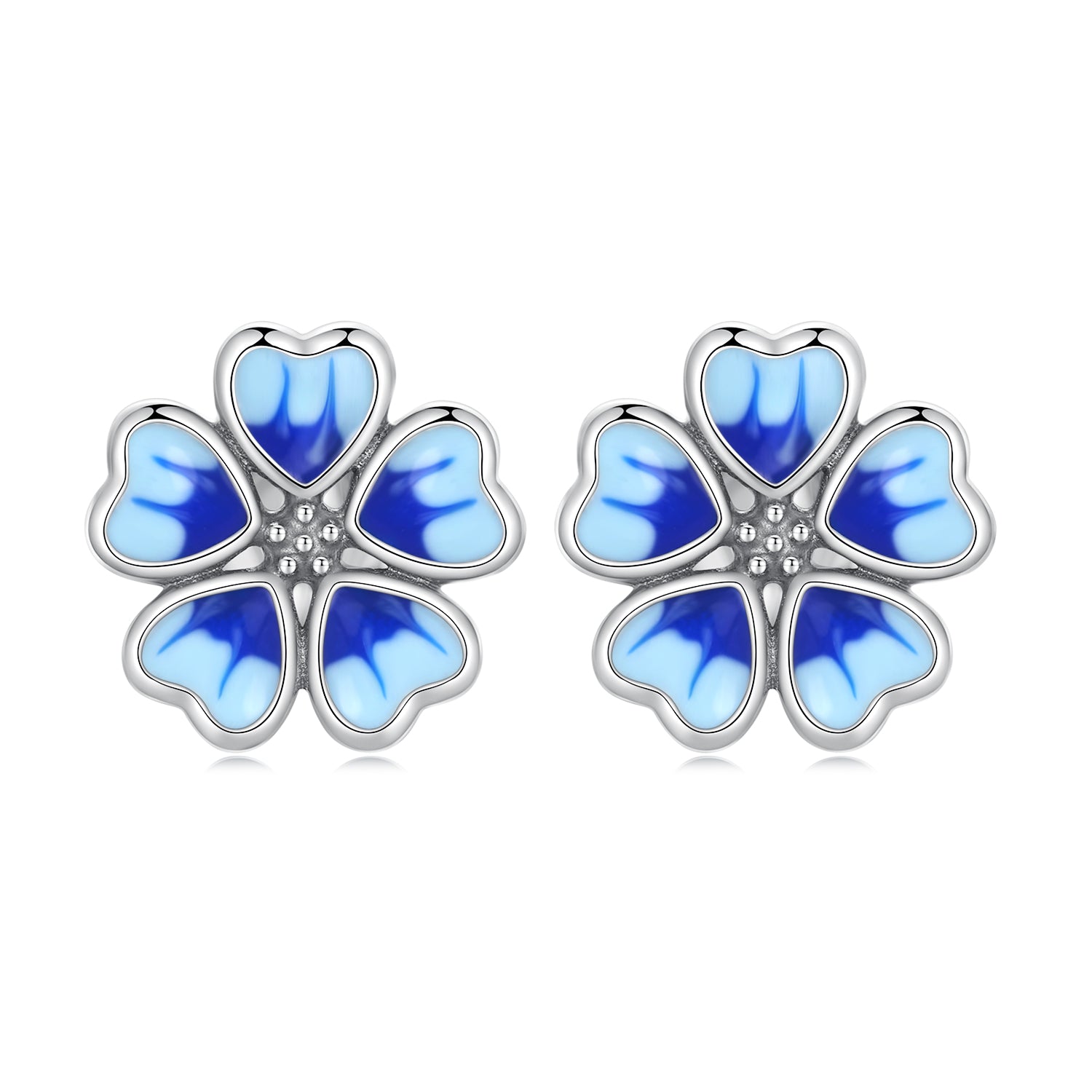 925 Sterling Silver Enamel Earrings for Women