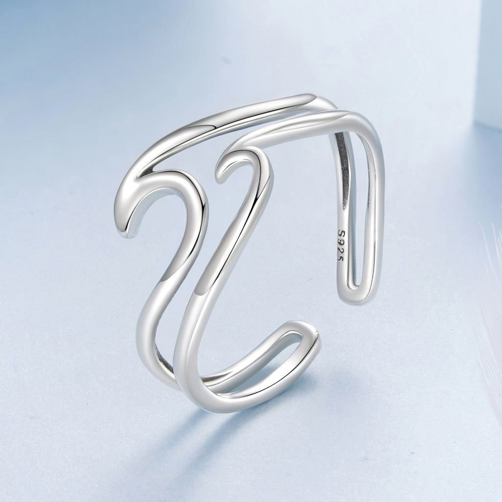 925 Sterling Silver Oxidized Ring for Men - Width 0.3-1.1cm