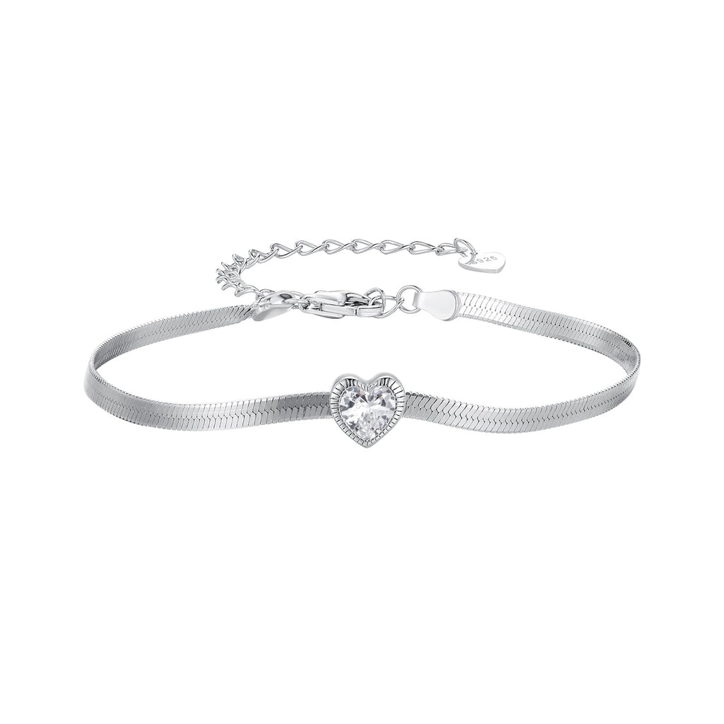 925 Sterling Silver Pavé CZ Bracelet for Women