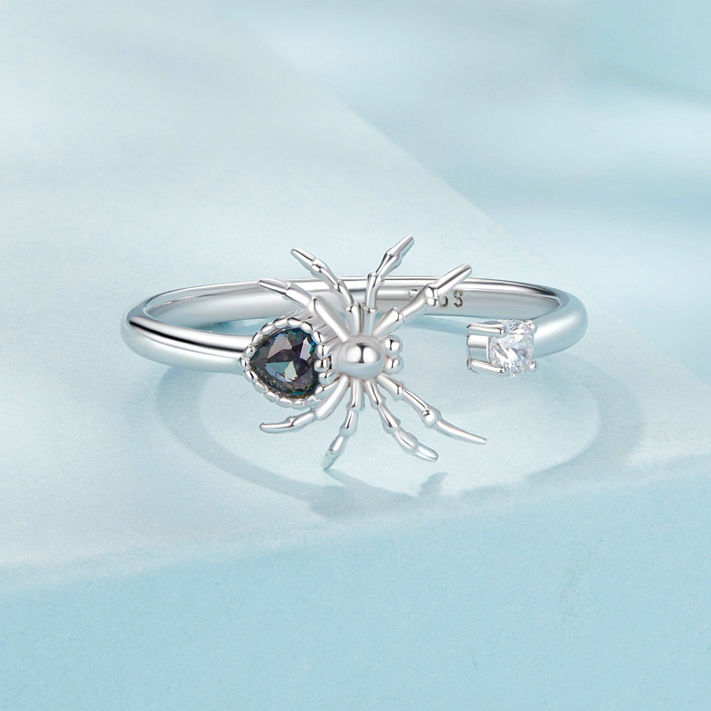 925 Sterling Silver White Gold Plated Ring with Pavé Setting CZ for Women