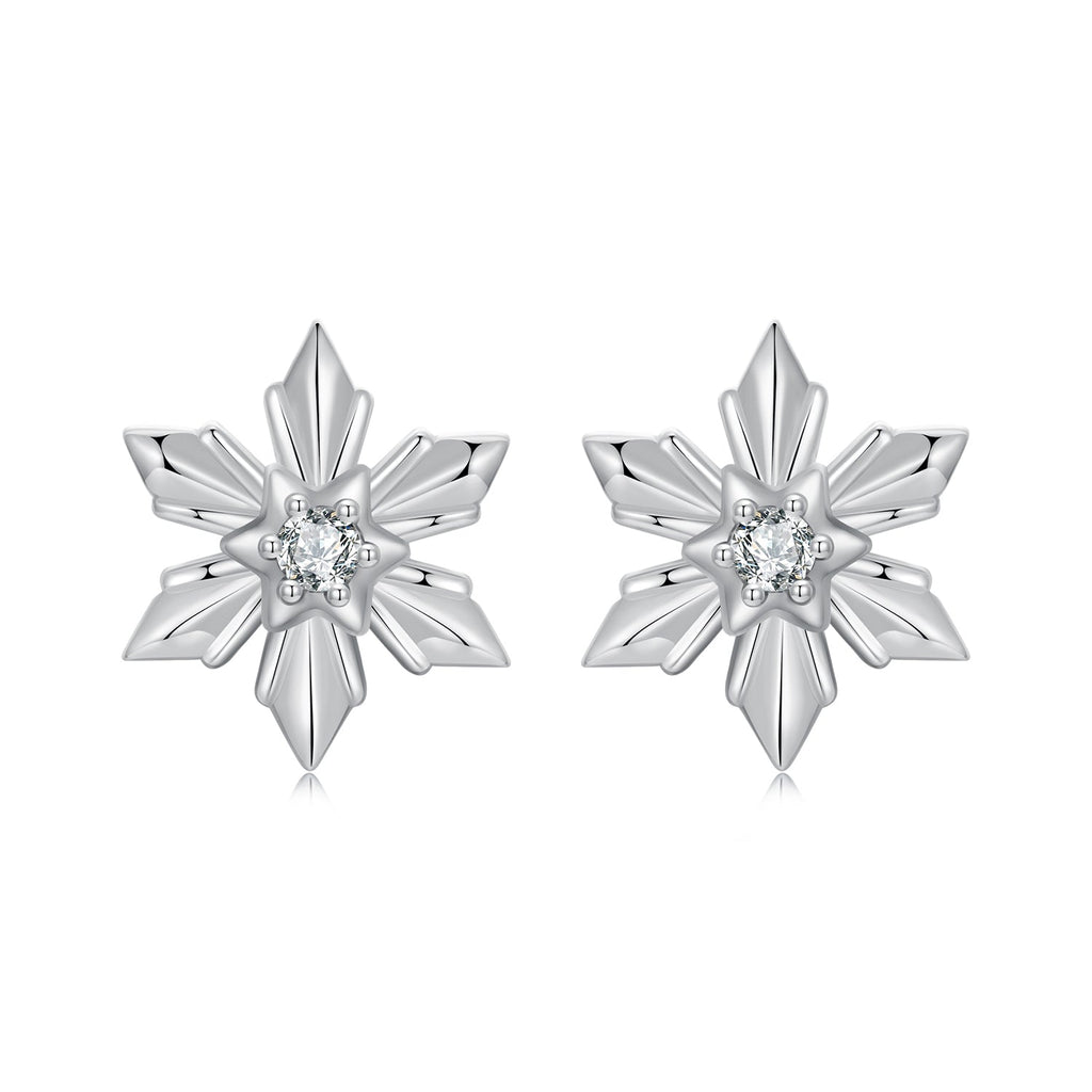 925 Sterling Silver Earrings with Pavé Setting CZ in Oxidized Finish
