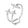 925 Sterling Silver Oxidized Silver Ring for Women
