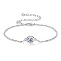 925 Sterling Silver 0.50 Carat Moissanite Bracelet for Women