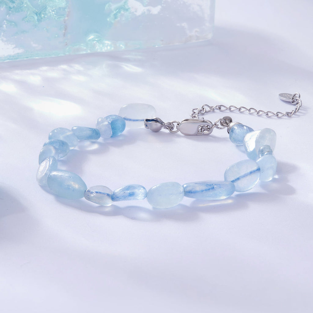 925 Sterling Silver Crystal Bracelet 15+6cm for Women