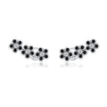 925 Sterling Silver Earrings with Pavé Setting CZ