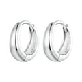 925 Sterling Silver 12*3mm Platinum Plated Earrings