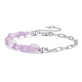 925 Sterling Silver & White Gold Plated Crystal Bracelet 16+5cm for Women