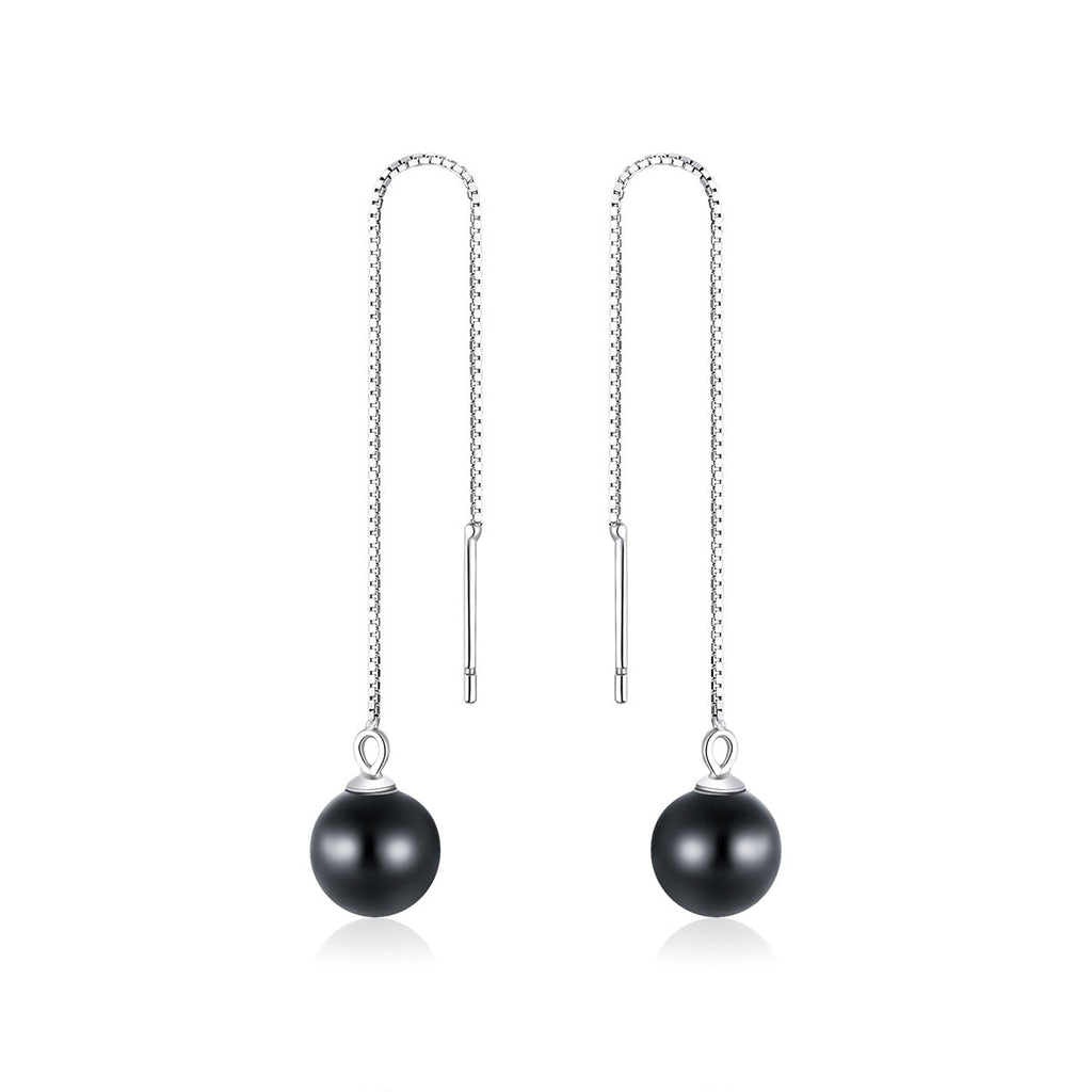 925 Sterling Silver Earrings with Quality Shell Pearl for Women