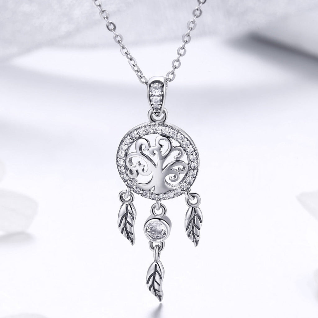 925 Sterling Silver Necklace 36-45cm with Pendant for Women