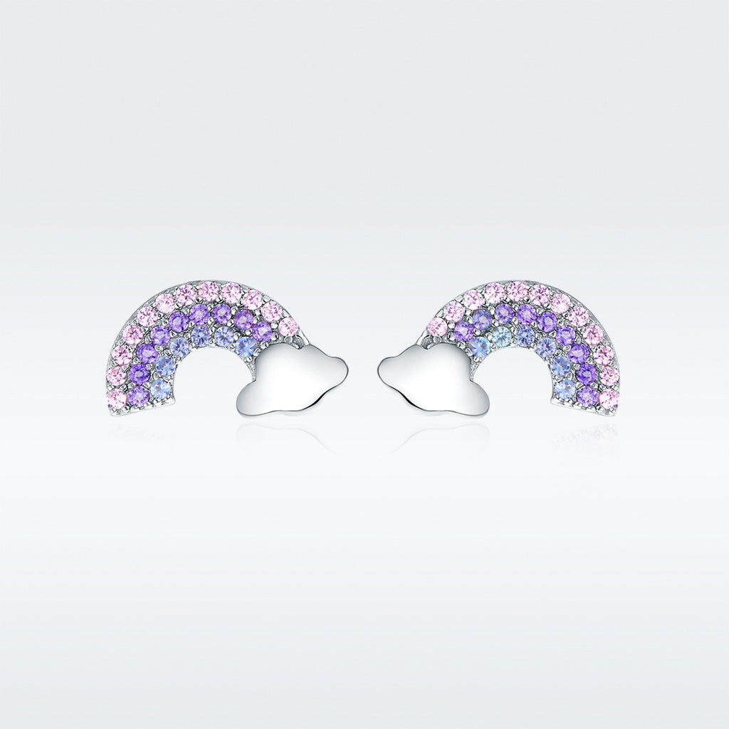 925 Sterling Silver Earrings with Pavé Setting CZ