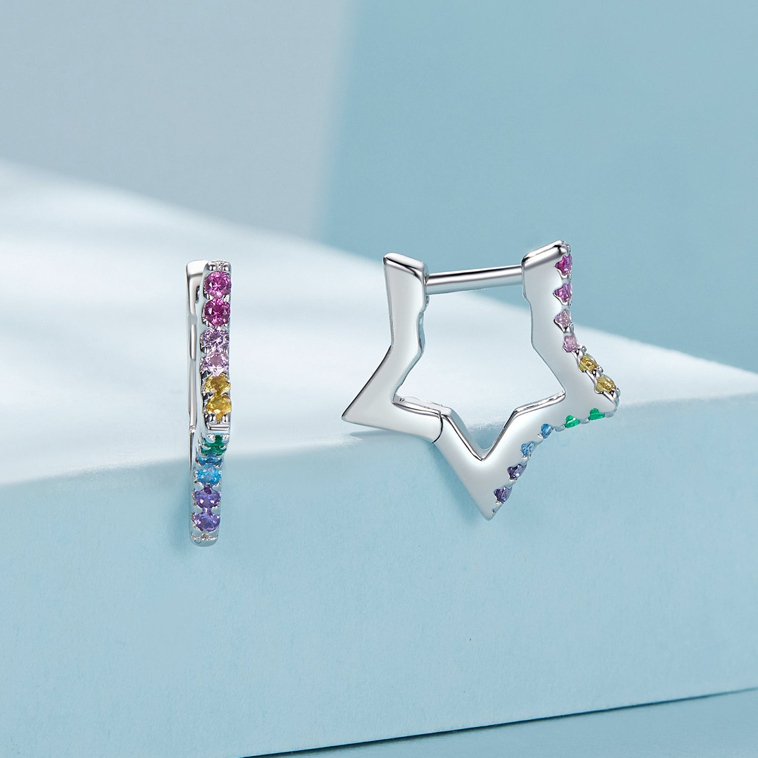 925 Sterling Silver Earrings with Pavé Setting CZ for Women