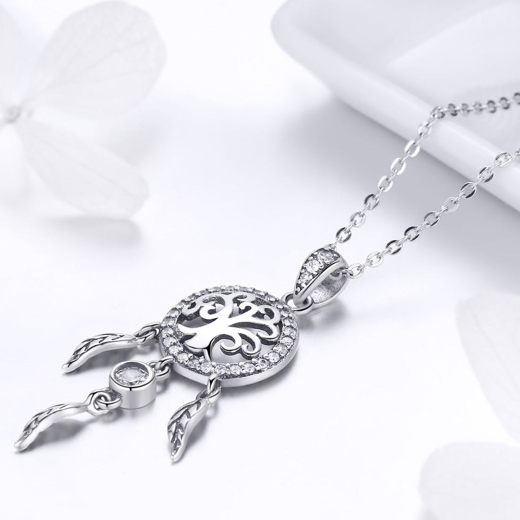 925 Sterling Silver Necklace 36-45cm with Pendant for Women