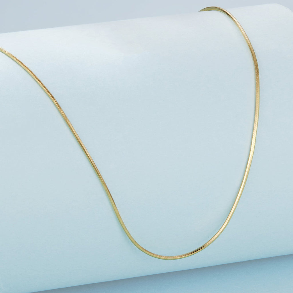 925 Sterling Silver + Plated White Gold 40cm Necklace