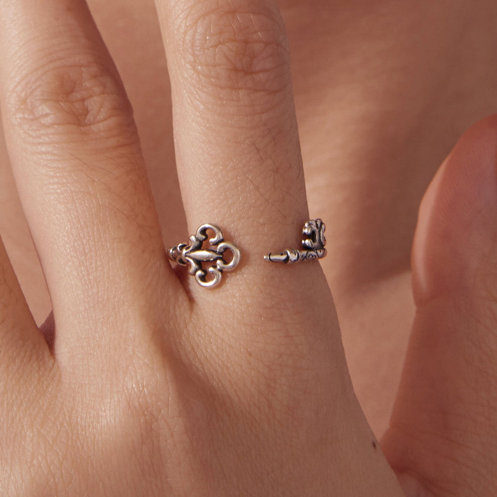 925 Sterling Silver Oxidized 0.14-0.8cm Ring for Women