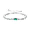 925 Sterling Silver 145+65mm Pavé Setting CZ Bracelet
